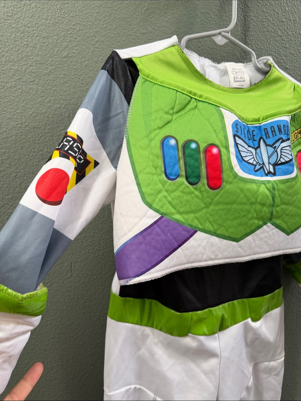 Buzz Lightyear Green and White Kids Costume Sz 3/4T - Picture 2 of 4
